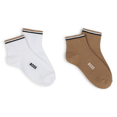 BOSS Calcetines set de 2 pares beige y blanco para niño y adolescente
